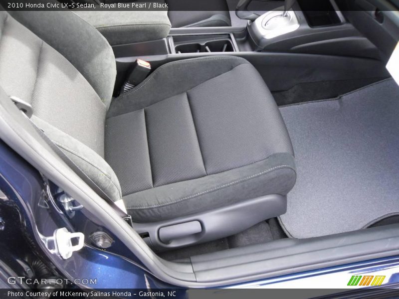 Royal Blue Pearl / Black 2010 Honda Civic LX-S Sedan