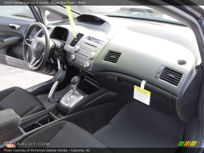 Royal Blue Pearl / Black 2010 Honda Civic LX-S Sedan