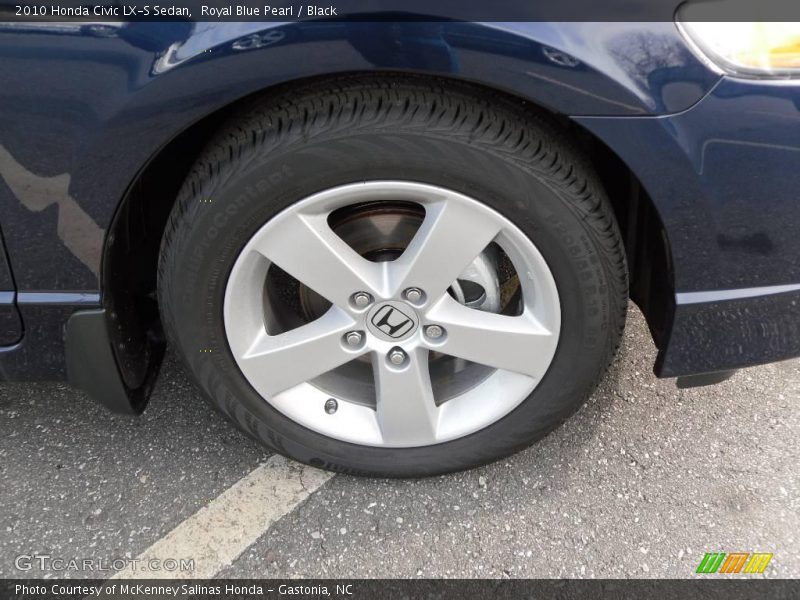 Royal Blue Pearl / Black 2010 Honda Civic LX-S Sedan