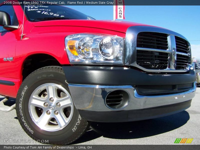 Flame Red / Medium Slate Gray 2008 Dodge Ram 1500 TRX Regular Cab