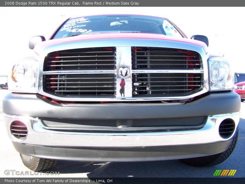 Flame Red / Medium Slate Gray 2008 Dodge Ram 1500 TRX Regular Cab