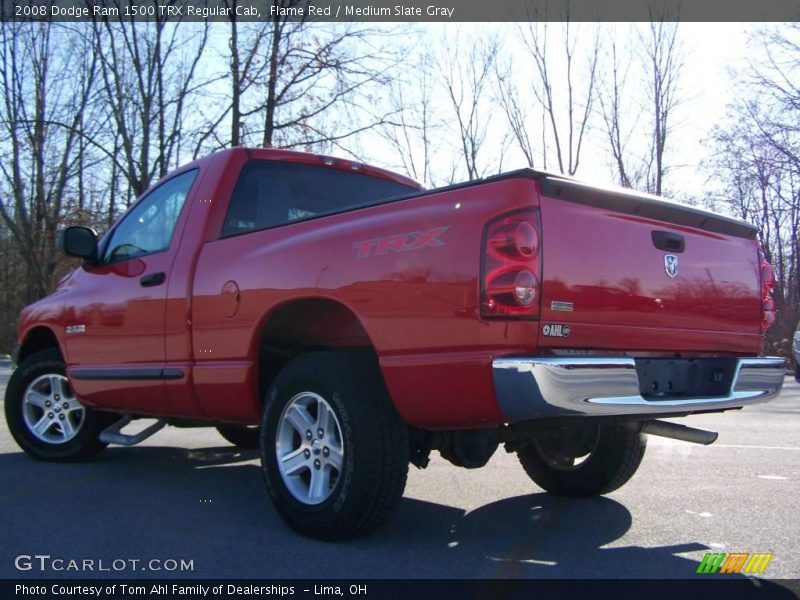 Flame Red / Medium Slate Gray 2008 Dodge Ram 1500 TRX Regular Cab