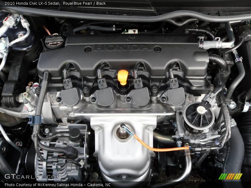 Royal Blue Pearl / Black 2010 Honda Civic LX-S Sedan