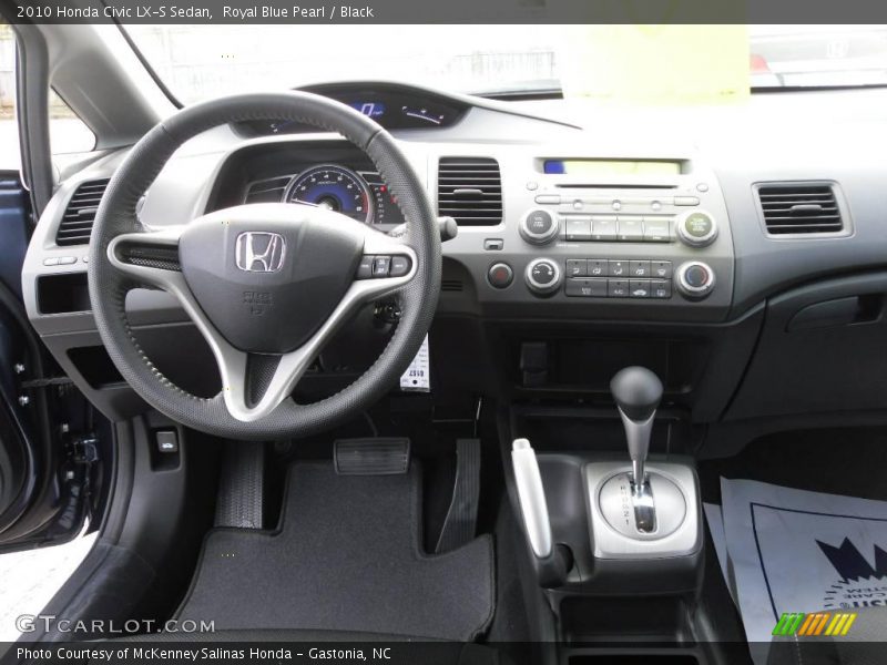 Royal Blue Pearl / Black 2010 Honda Civic LX-S Sedan