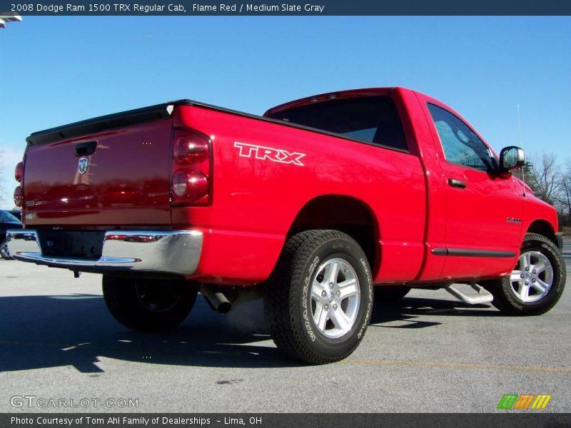 Flame Red / Medium Slate Gray 2008 Dodge Ram 1500 TRX Regular Cab