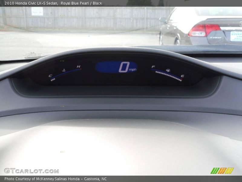 Royal Blue Pearl / Black 2010 Honda Civic LX-S Sedan