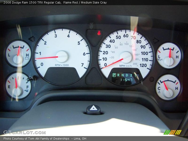 Flame Red / Medium Slate Gray 2008 Dodge Ram 1500 TRX Regular Cab