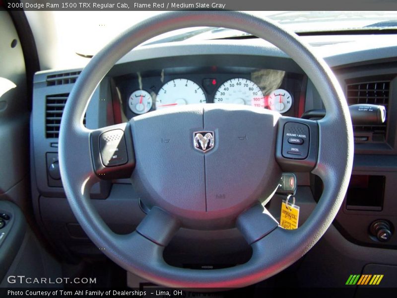 Flame Red / Medium Slate Gray 2008 Dodge Ram 1500 TRX Regular Cab