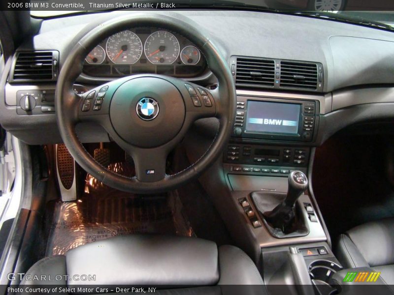 Titanium Silver Metallic / Black 2006 BMW M3 Convertible