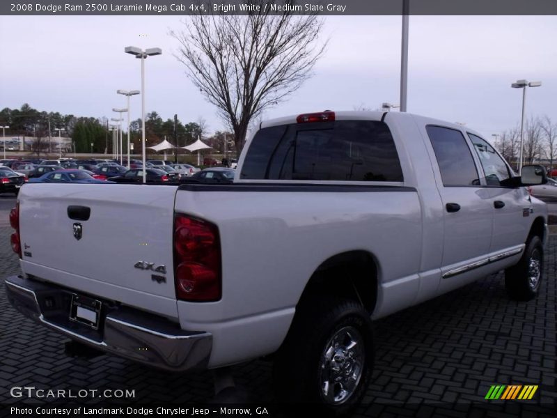 Bright White / Medium Slate Gray 2008 Dodge Ram 2500 Laramie Mega Cab 4x4