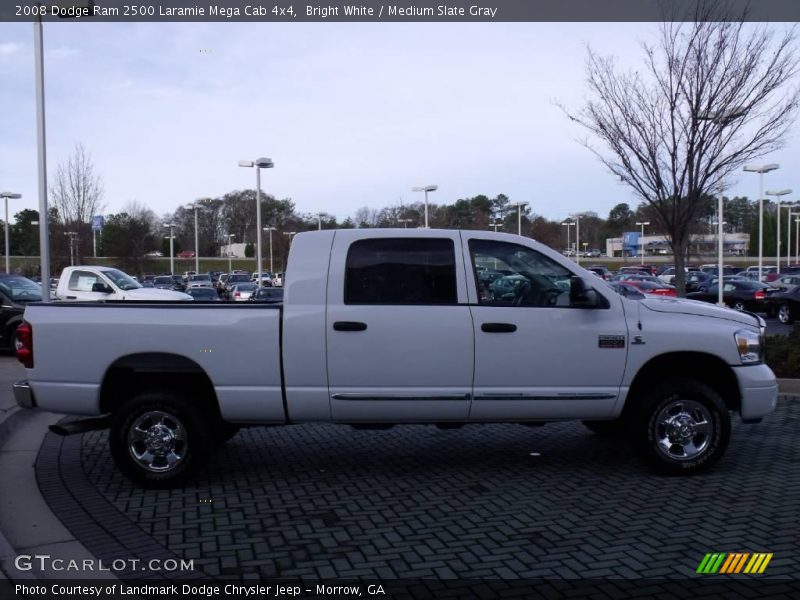 Bright White / Medium Slate Gray 2008 Dodge Ram 2500 Laramie Mega Cab 4x4