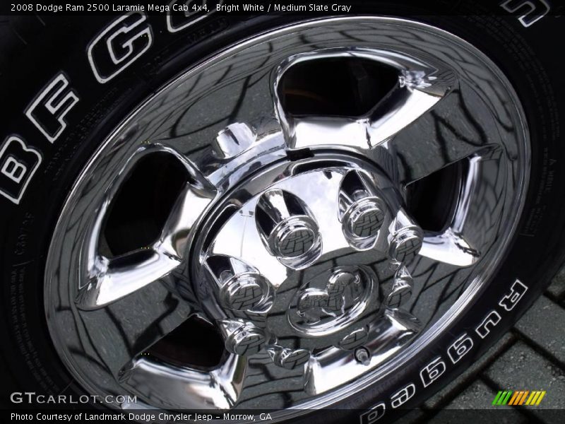 Bright White / Medium Slate Gray 2008 Dodge Ram 2500 Laramie Mega Cab 4x4