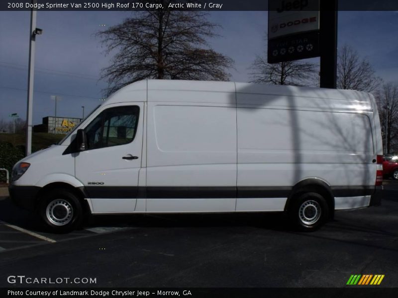 Arctic White / Gray 2008 Dodge Sprinter Van 2500 High Roof 170 Cargo