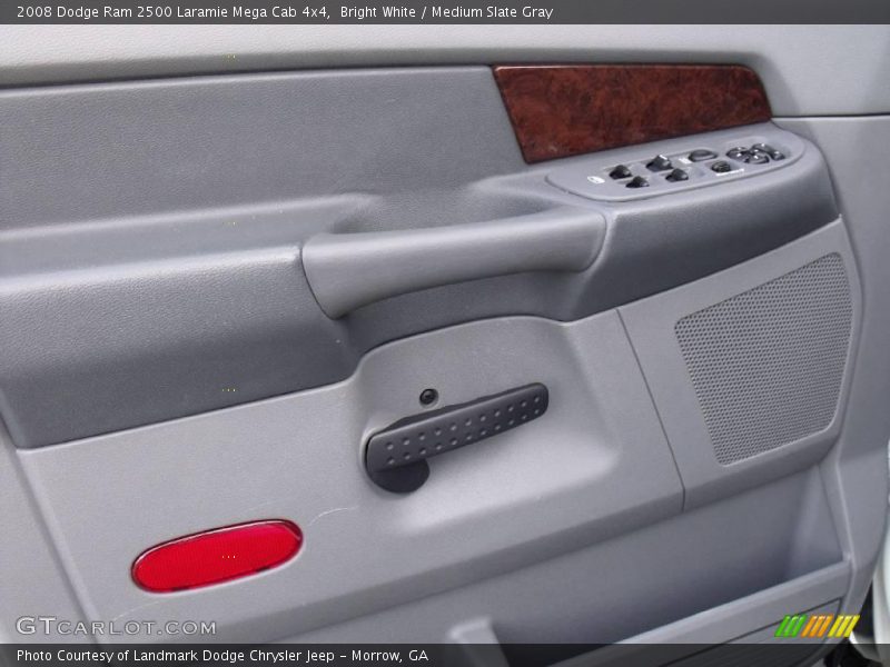 Bright White / Medium Slate Gray 2008 Dodge Ram 2500 Laramie Mega Cab 4x4