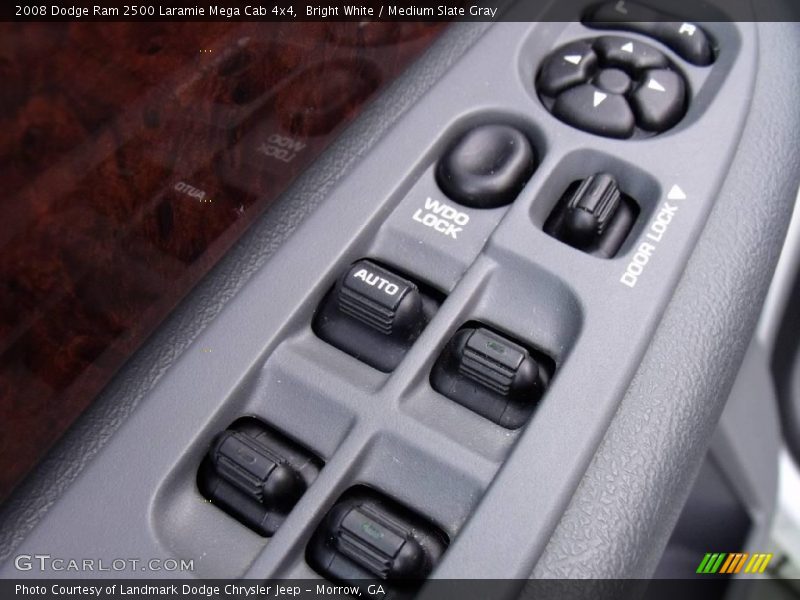 Bright White / Medium Slate Gray 2008 Dodge Ram 2500 Laramie Mega Cab 4x4