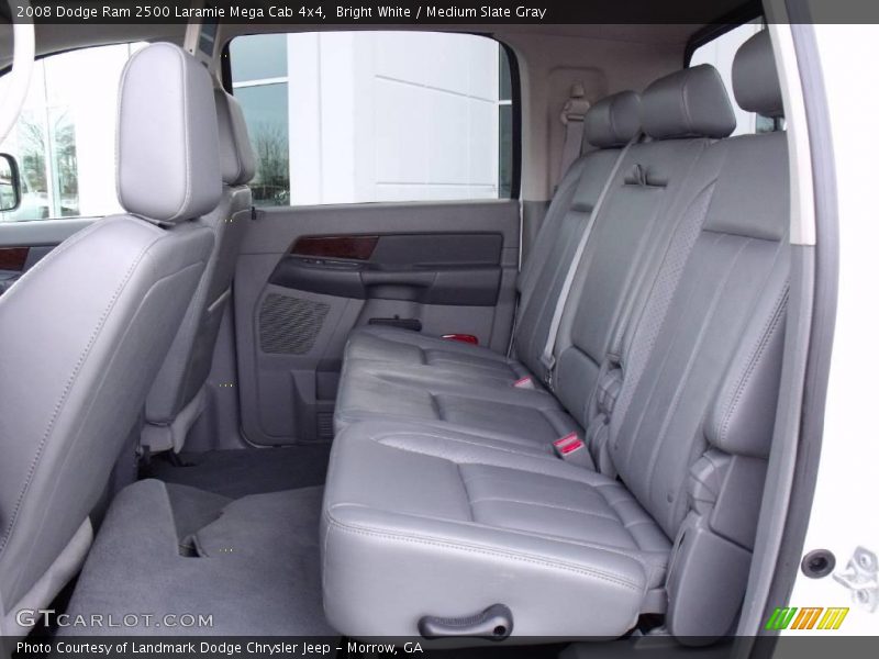 Bright White / Medium Slate Gray 2008 Dodge Ram 2500 Laramie Mega Cab 4x4