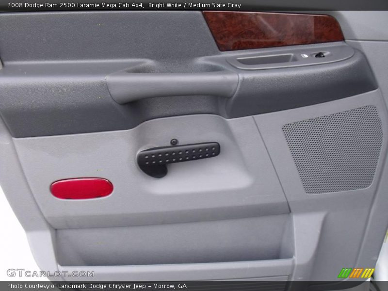 Bright White / Medium Slate Gray 2008 Dodge Ram 2500 Laramie Mega Cab 4x4