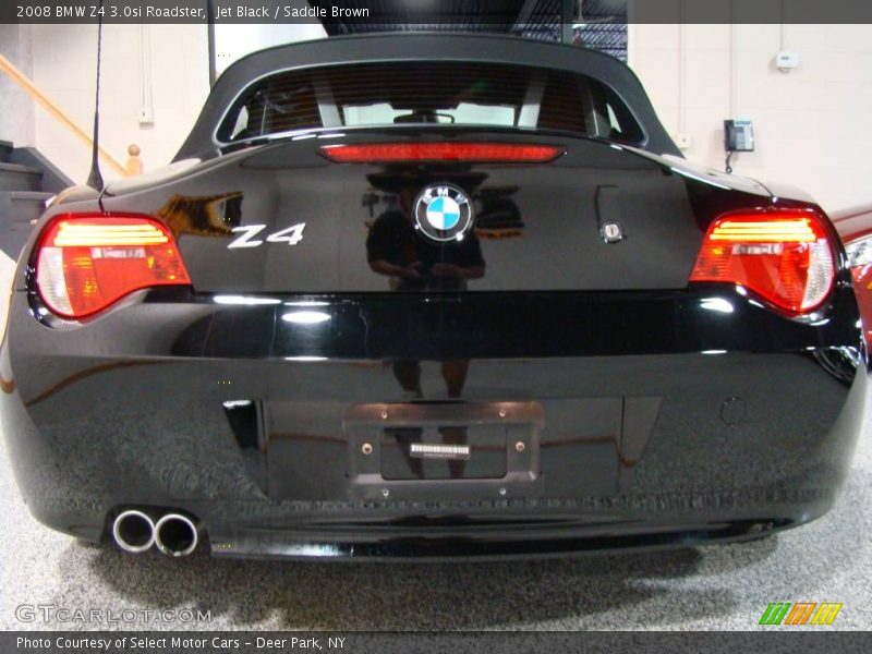 Jet Black / Saddle Brown 2008 BMW Z4 3.0si Roadster