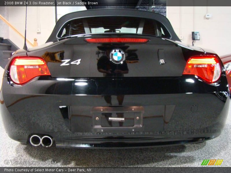 Jet Black / Saddle Brown 2008 BMW Z4 3.0si Roadster