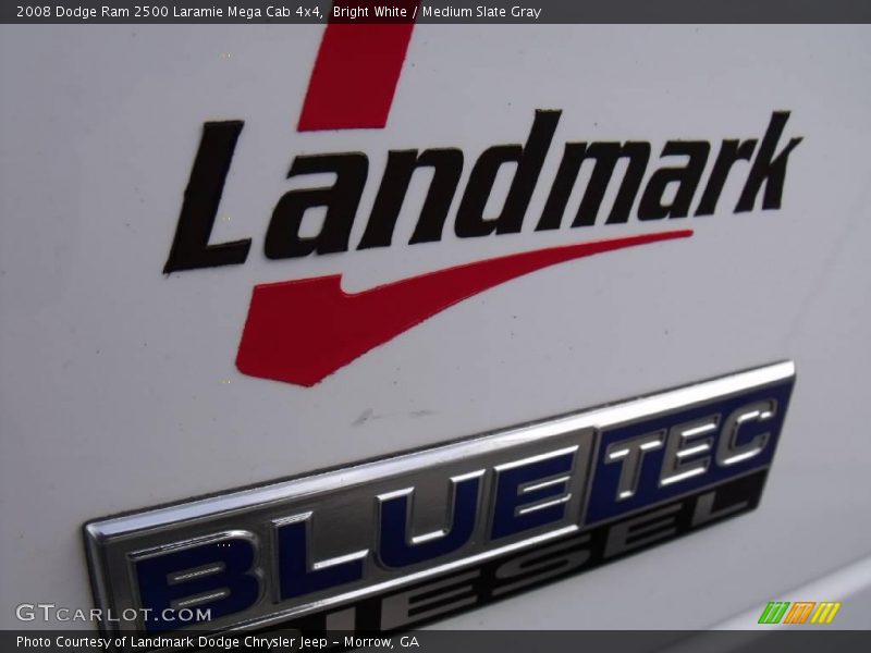 Bright White / Medium Slate Gray 2008 Dodge Ram 2500 Laramie Mega Cab 4x4