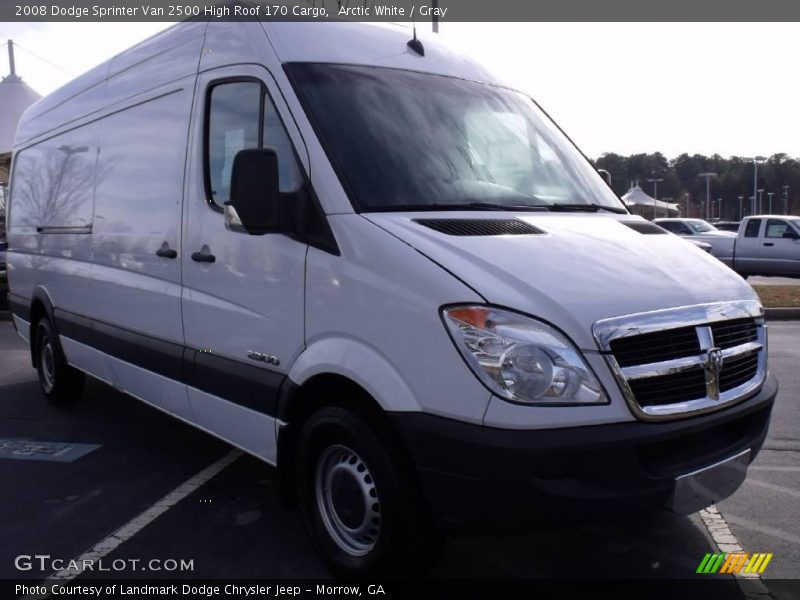 Arctic White / Gray 2008 Dodge Sprinter Van 2500 High Roof 170 Cargo