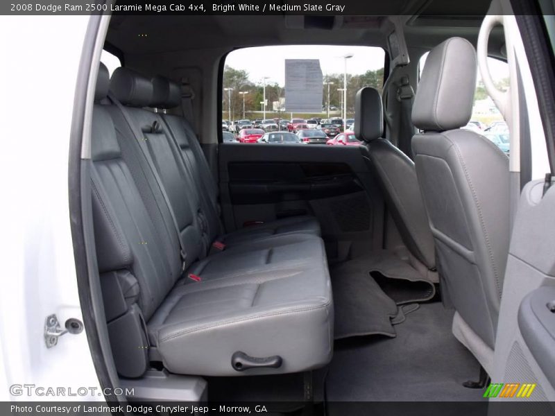 Bright White / Medium Slate Gray 2008 Dodge Ram 2500 Laramie Mega Cab 4x4