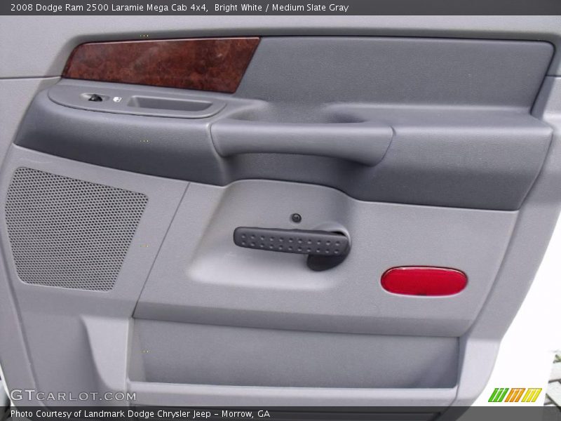 Bright White / Medium Slate Gray 2008 Dodge Ram 2500 Laramie Mega Cab 4x4