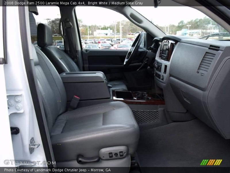 Bright White / Medium Slate Gray 2008 Dodge Ram 2500 Laramie Mega Cab 4x4