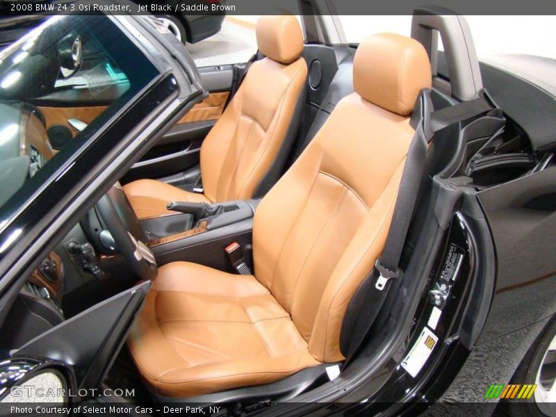 Jet Black / Saddle Brown 2008 BMW Z4 3.0si Roadster