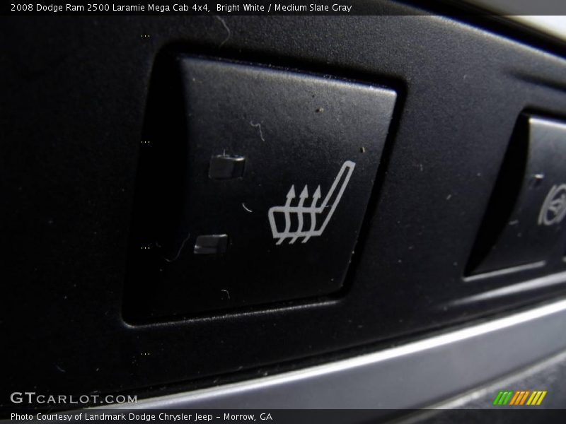 Bright White / Medium Slate Gray 2008 Dodge Ram 2500 Laramie Mega Cab 4x4
