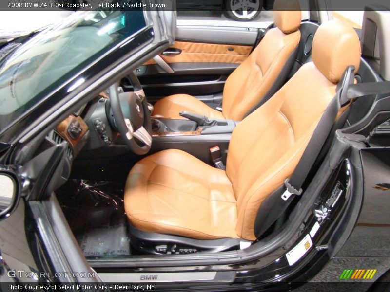 Jet Black / Saddle Brown 2008 BMW Z4 3.0si Roadster