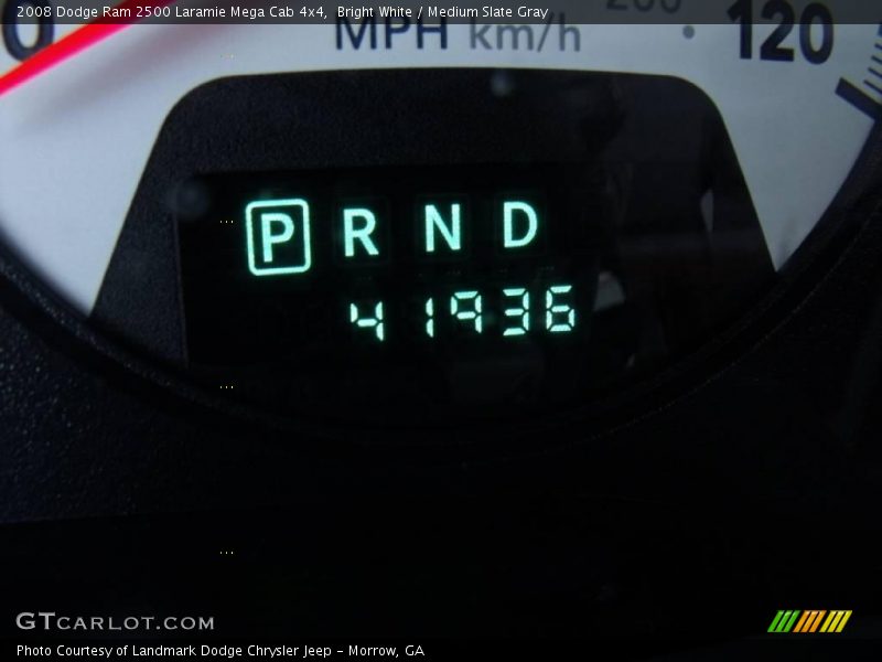 Bright White / Medium Slate Gray 2008 Dodge Ram 2500 Laramie Mega Cab 4x4