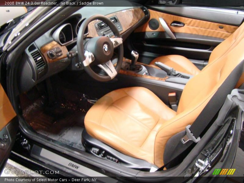 Jet Black / Saddle Brown 2008 BMW Z4 3.0si Roadster