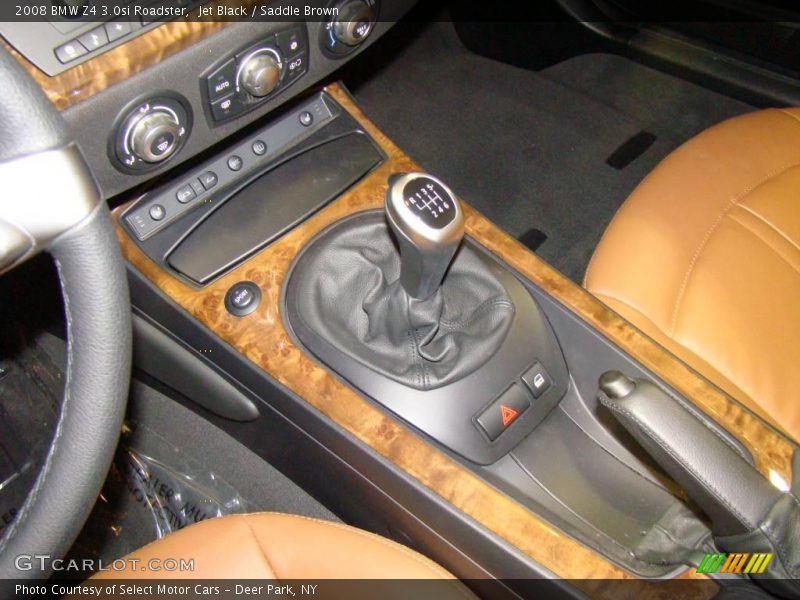 Jet Black / Saddle Brown 2008 BMW Z4 3.0si Roadster