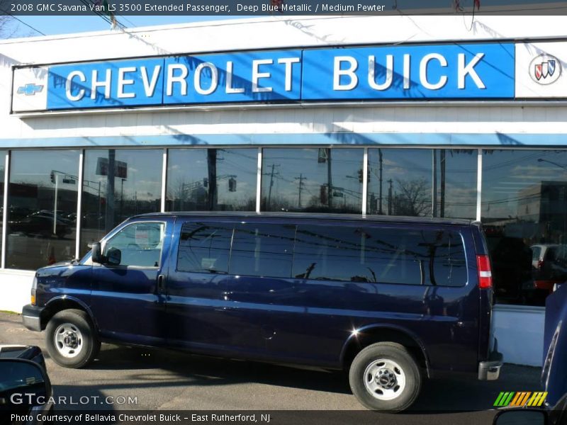 Deep Blue Metallic / Medium Pewter 2008 GMC Savana Van LS 3500 Extended Passenger