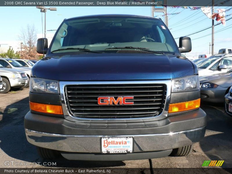Deep Blue Metallic / Medium Pewter 2008 GMC Savana Van LS 3500 Extended Passenger