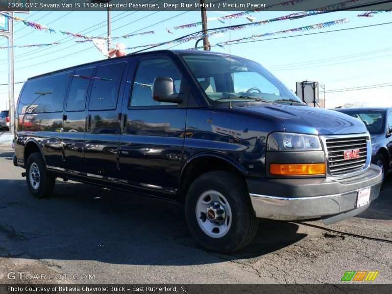 Deep Blue Metallic / Medium Pewter 2008 GMC Savana Van LS 3500 Extended Passenger