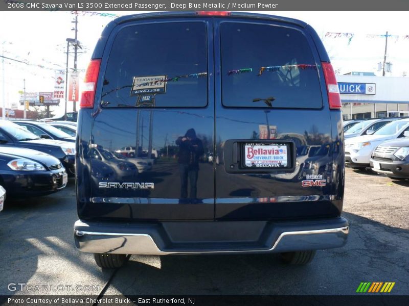 Deep Blue Metallic / Medium Pewter 2008 GMC Savana Van LS 3500 Extended Passenger