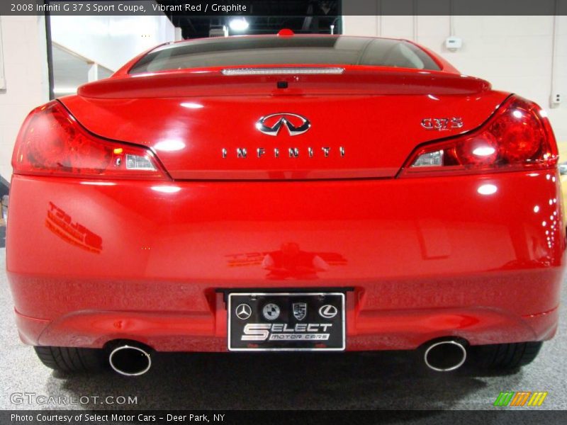 Vibrant Red / Graphite 2008 Infiniti G 37 S Sport Coupe