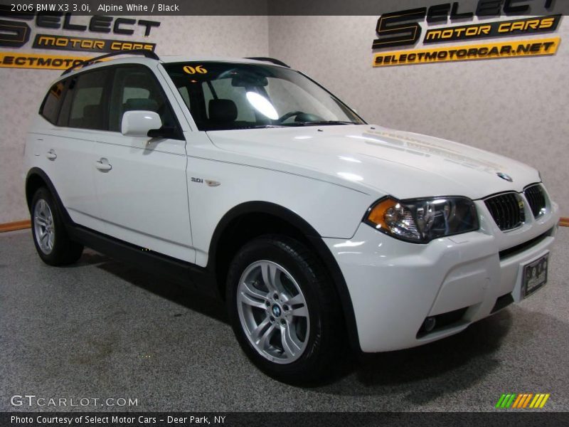 Alpine White / Black 2006 BMW X3 3.0i