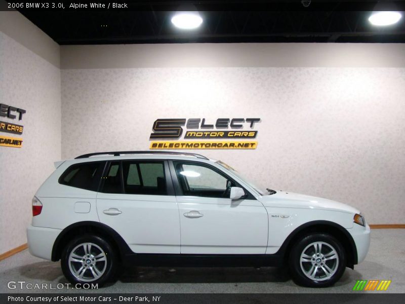 Alpine White / Black 2006 BMW X3 3.0i