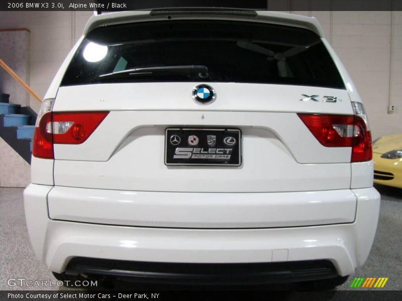 Alpine White / Black 2006 BMW X3 3.0i