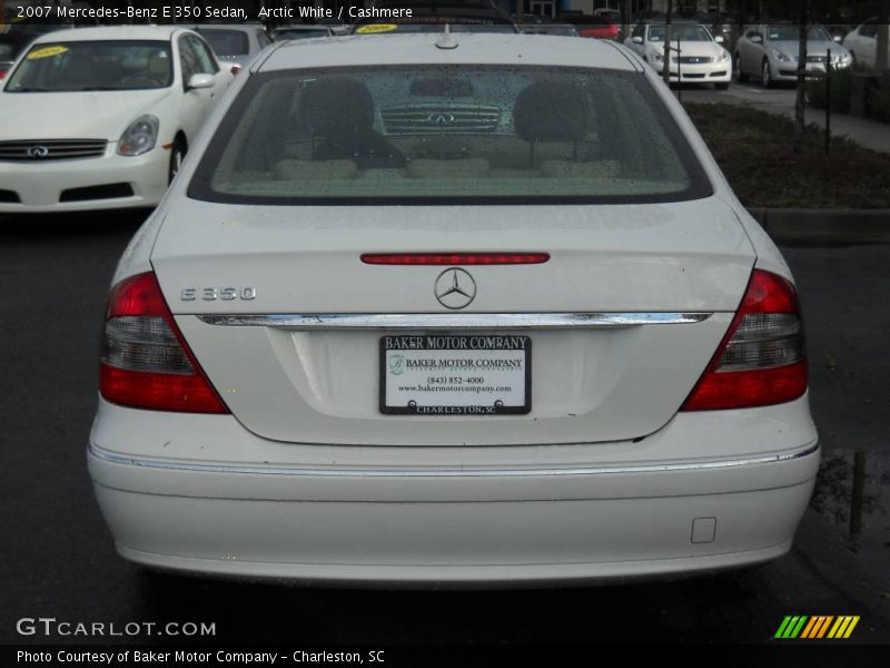 Arctic White / Cashmere 2007 Mercedes-Benz E 350 Sedan