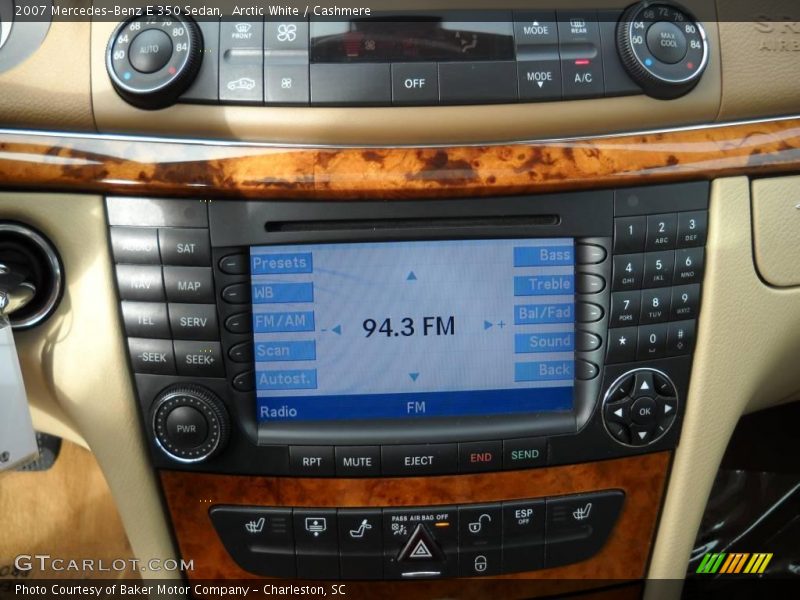 Arctic White / Cashmere 2007 Mercedes-Benz E 350 Sedan