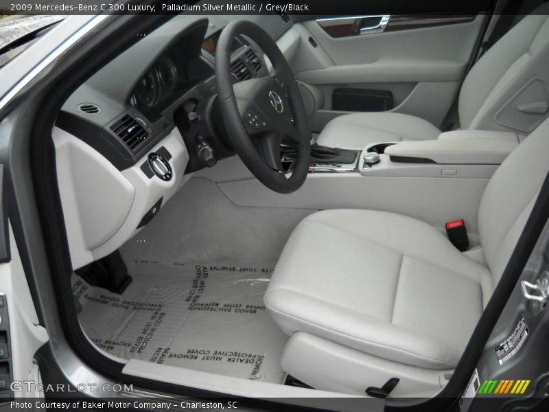 Palladium Silver Metallic / Grey/Black 2009 Mercedes-Benz C 300 Luxury