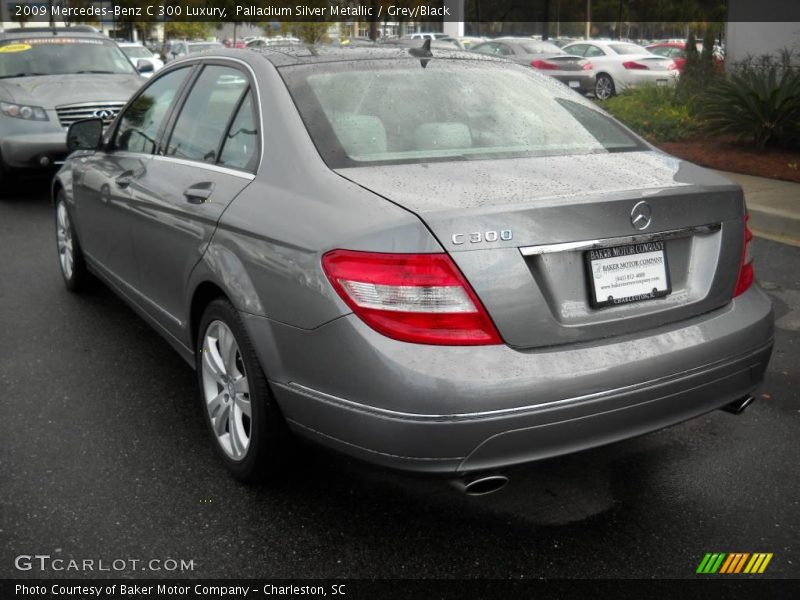 Palladium Silver Metallic / Grey/Black 2009 Mercedes-Benz C 300 Luxury