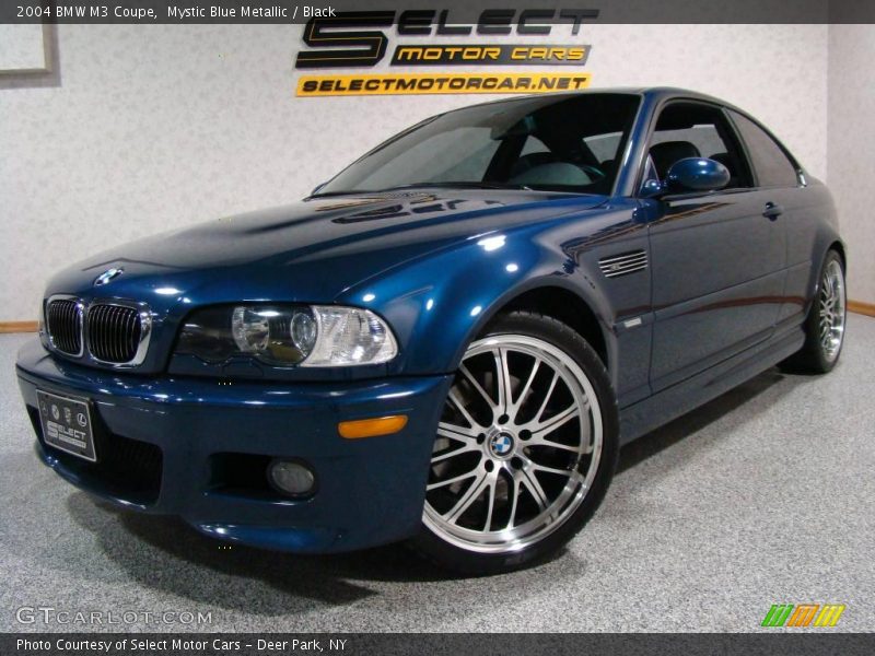 Mystic Blue Metallic / Black 2004 BMW M3 Coupe