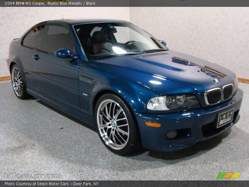 Mystic Blue Metallic / Black 2004 BMW M3 Coupe