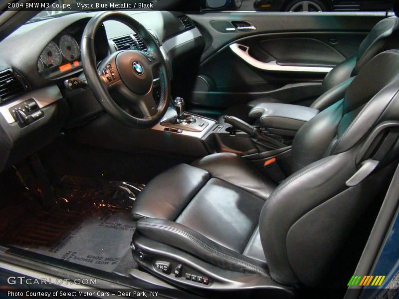 Mystic Blue Metallic / Black 2004 BMW M3 Coupe
