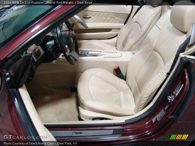 Merlot Red Metallic / Dark Beige 2004 BMW Z4 3.0i Roadster